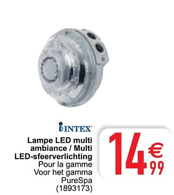 Promotions Lampe led multi ambiance - multi led-sfeerverlichting - Intex - Valide de 13/04/2021 à 26/04/2021 chez Cora