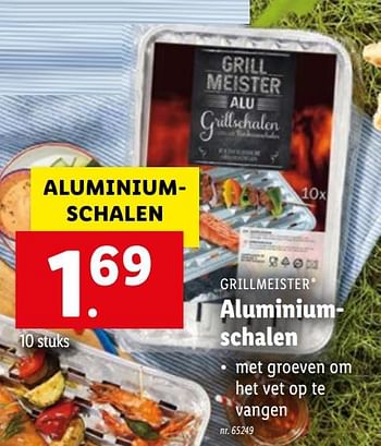 Promoties Aluminiumschalen - Grill Meister - Geldig van 19/04/2021 tot 24/04/2021 bij Lidl