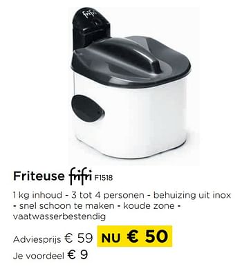 Promoties Friteuse frifri f1518 - FriFri - Geldig van 01/04/2021 tot 30/04/2021 bij Molecule
