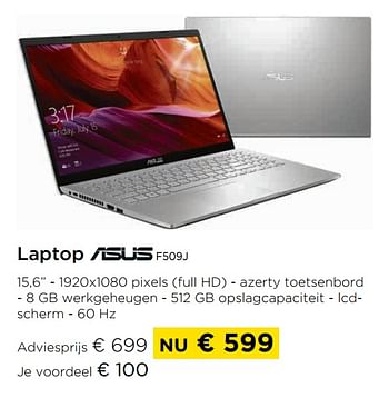 Promotions Laptop f509j - Asus - Valide de 01/04/2021 à 30/04/2021 chez Molecule