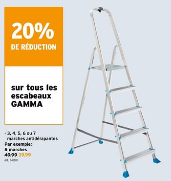 Promotions Escabeaux gamma - Gamma - Valide de 14/04/2021 à 27/04/2021 chez Gamma