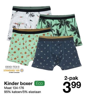 Promotions Kinder boxer - Produit maison - Zeeman  - Valide de 10/04/2021 à 23/04/2021 chez Zeeman