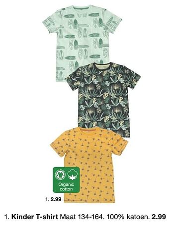 Promoties Kinder t-shirt - Huismerk - Zeeman  - Geldig van 10/04/2021 tot 23/04/2021 bij Zeeman