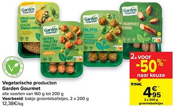 Promoties Bakje groenteballetjes - Garden Gourmet - Geldig van 14/04/2021 tot 19/04/2021 bij Carrefour