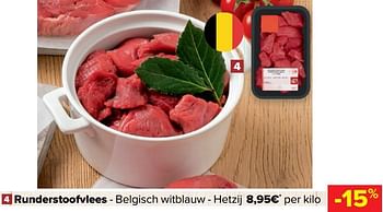 Promoties Runderstoofvlees - Huismerk - Carrefour  - Geldig van 14/04/2021 tot 19/04/2021 bij Carrefour