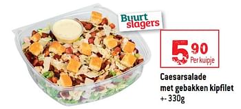 Promoties Caesarsalade met gebakken kipfilet - Huismerk - Buurtslagers - Geldig van 14/04/2021 tot 20/04/2021 bij Smatch