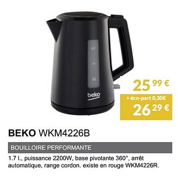 Promotions Beko wkm4226b - Beko - Valide de 28/02/2021 à 30/09/2021 chez Copra