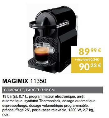 bericht lila pion Magimix Nespresso magimix 11350 - Promotie bij Copra