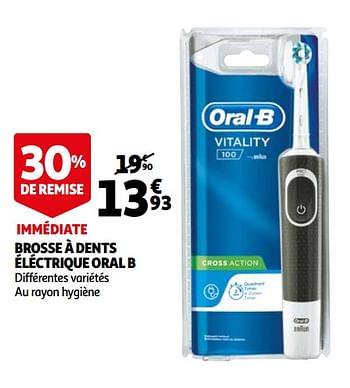 Promotions Brosse à dents éléctrique oral b - Oral-B - Valide de 14/04/2021 à 20/04/2021 chez Auchan Ronq