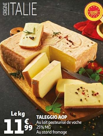 Promoties Taleggio aop - Huismerk - Auchan - Geldig van 14/04/2021 tot 20/04/2021 bij Auchan