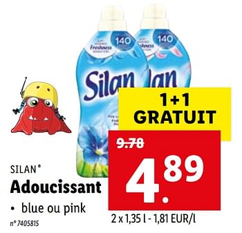 Promoties Adoucissant - Silan - Geldig van 19/04/2021 tot 24/04/2021 bij Lidl