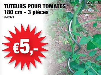 Promotions Tuteurs pour tomates - Marque inconnue - Valide de 14/04/2021 à 25/04/2021 chez Hubo