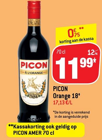 Promoties Picon orange - Picon - Geldig van 14/04/2021 tot 27/04/2021 bij Match