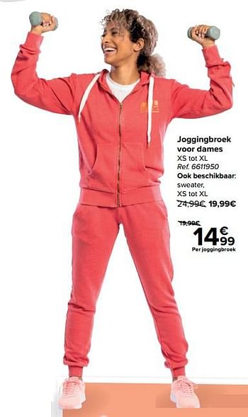 Promotions Joggingbroek voor dames - Produit maison - Carrefour  - Valide de 14/04/2021 à 26/04/2021 chez Carrefour