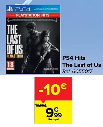 Promoties Ps4 hits the last of us - Naughty Dog - Geldig van 14/04/2021 tot 26/04/2021 bij Carrefour