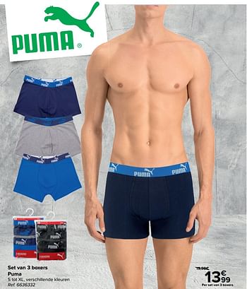 Promoties Set van 3 boxers puma - Puma - Geldig van 14/04/2021 tot 26/04/2021 bij Carrefour