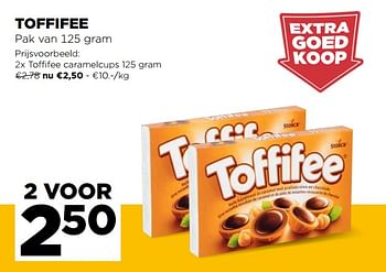 Promoties Toffifee caramelcups - Toffifee - Geldig van 21/04/2021 tot 27/04/2021 bij Jumbo