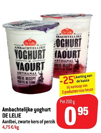 Promoties Ambachtelijke yoghurt de lelie - De Lelie - Geldig van 14/04/2021 tot 27/04/2021 bij Match