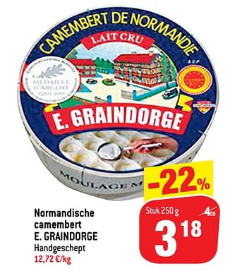 Promotions Normandische camembert e. graindorge - E. Graindorge - Valide de 14/04/2021 à 27/04/2021 chez Match