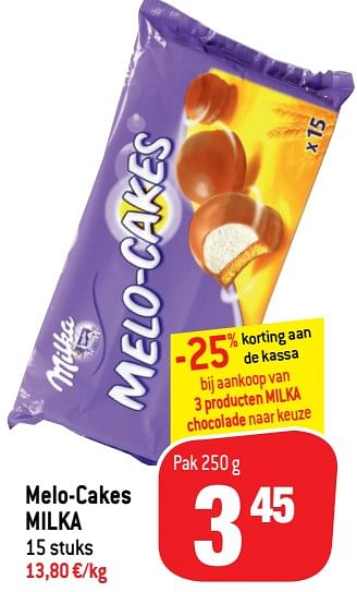 Promoties Melo-cakes milka - Milka - Geldig van 14/04/2021 tot 27/04/2021 bij Match