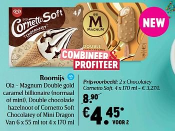 Promotions Ola roomijs chocolatey cornetto soft - Ola - Valide de 15/04/2021 à 21/04/2021 chez Delhaize