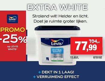 Promoties Extra white - Levis - Geldig van 14/04/2021 tot 25/04/2021 bij Hubo