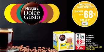 Promotions 16 dosettes dolce gusto nesquik nestlé - Nestlé - Valide de 14/04/2021 à 25/04/2021 chez G20