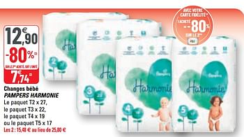 Promotions Changes bébé pampers harmonie - Pampers - Valide de 14/04/2021 à 25/04/2021 chez G20