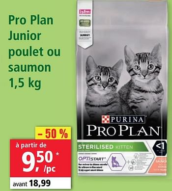 Promotions Pro plan junior poulet ou saumon - Purina - Valide de 21/04/2021 à 24/04/2021 chez Maxi Zoo