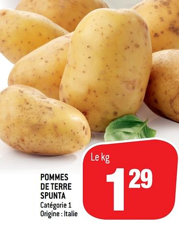 Promotions Pommes de terre spunta - Produit maison - Match - Valide de 14/04/2021 à 27/04/2021 chez Match