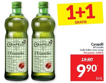 Promotions Carapelli ii frantolio huile d`olive extra vierge - Carapelli - Valide de 20/04/2021 à 25/04/2021 chez Intermarche