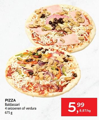 Promoties Pizza baldassari 4 seizoenen of verdura - Huismerk - Alvo - Geldig van 21/04/2021 tot 04/05/2021 bij Alvo
