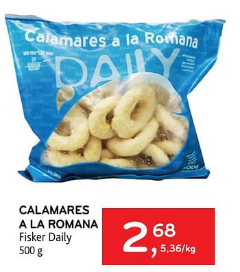 Promoties Calamares a la romana fisker daily - Fisker Daily - Geldig van 21/04/2021 tot 04/05/2021 bij Alvo