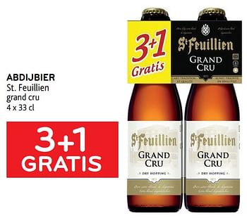 Promoties 3+1 gratis abdijbier st. feuillien grand cru - St Feuillien - Geldig van 21/04/2021 tot 04/05/2021 bij Alvo
