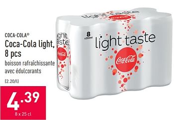 Promoties Coca-cola light - Coca Cola - Geldig van 23/04/2021 tot 30/04/2021 bij Aldi