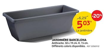 Promotions Jardinière barcelona - Produit maison - Brico - Valide de 21/04/2021 à 03/05/2021 chez Brico
