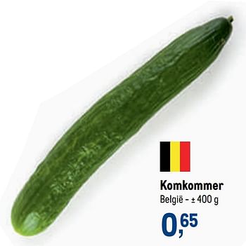 Promotions Komkommer - Produit maison - Makro - Valide de 21/04/2021 à 04/05/2021 chez Makro