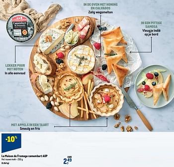 Promoties La maison du fromage camembert aop - Huismerk - Makro - Geldig van 21/04/2021 tot 04/05/2021 bij Makro