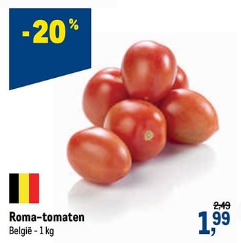Promoties Roma-tomaten - Huismerk - Makro - Geldig van 21/04/2021 tot 04/05/2021 bij Makro