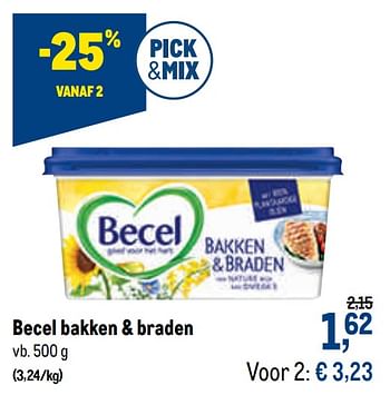Promoties Becel bakken + braden - Becel - Geldig van 21/04/2021 tot 04/05/2021 bij Makro