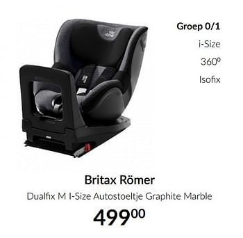 Promoties Britax römer dualfix m i-size autostoeltje graphite marble - Britax - Geldig van 13/04/2021 tot 17/05/2021 bij BabyPark