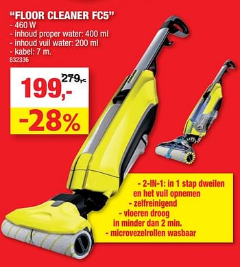 Promoties Kärcher floor cleaner fc5 - Kärcher - Geldig van 14/04/2021 tot 25/04/2021 bij Hubo
