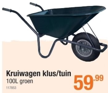 Promoties Kruiwagen klus-tuin - Huismerk - Cevo - Geldig van 15/04/2021 tot 05/05/2021 bij Cevo Market