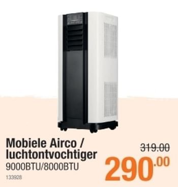 Promoties Mobiele airco - luchtontvochtiger 9000btu-8000btu - Huismerk - Cevo - Geldig van 15/04/2021 tot 05/05/2021 bij Cevo Market
