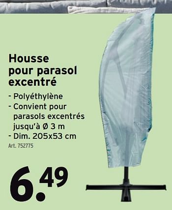 Promotions Housse pour parasol excentré - Produit maison - Gamma - Valide de 07/04/2021 à 30/06/2021 chez Gamma