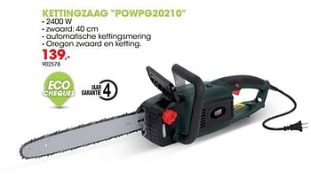 Promotions Powerplus kettingzaag powpg20210 - Powerplus - Valide de 31/03/2021 à 31/05/2021 chez Hubo