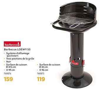 Promotions Barbecook barbecue loewy 50 - Barbecook - Valide de 02/04/2021 à 30/06/2021 chez Mr. Bricolage