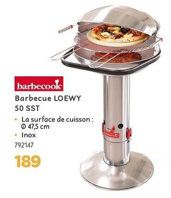 Promotions Barbecook barbecue loewy 50 sst - Barbecook - Valide de 02/04/2021 à 30/06/2021 chez Mr. Bricolage