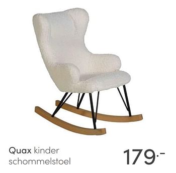 Promoties Quax kinder schommelstoel - Quax - Geldig van 18/04/2021 tot 24/04/2021 bij Baby & Tiener Megastore