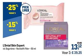 Promoties L`oréal skin expert dagcrème - revitalift filler - L'Oreal Paris - Geldig van 21/04/2021 tot 04/05/2021 bij Makro